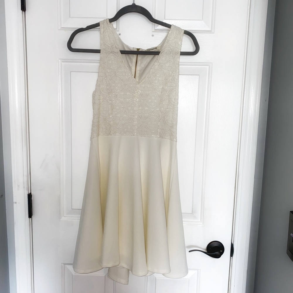 Francescas cream/white lace dress